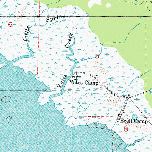 Topographic Map of Yates Camp, FL