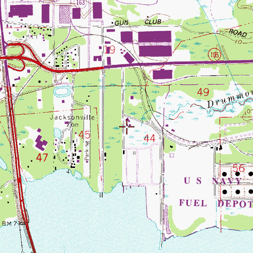 Topographic Map of Joseph Fenwick Grant, FL