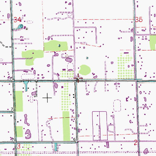Topographic Map of Sunshine Ranches, FL