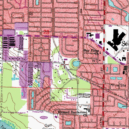 Topographic Map of Oakhurst (historical), FL