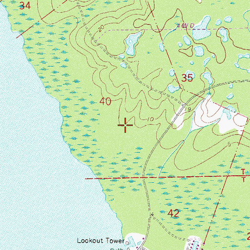 Topographic Map of Andrew Storrs Grant, FL