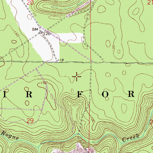 Topographic Map of Eglin Wildlife Management Area, FL
