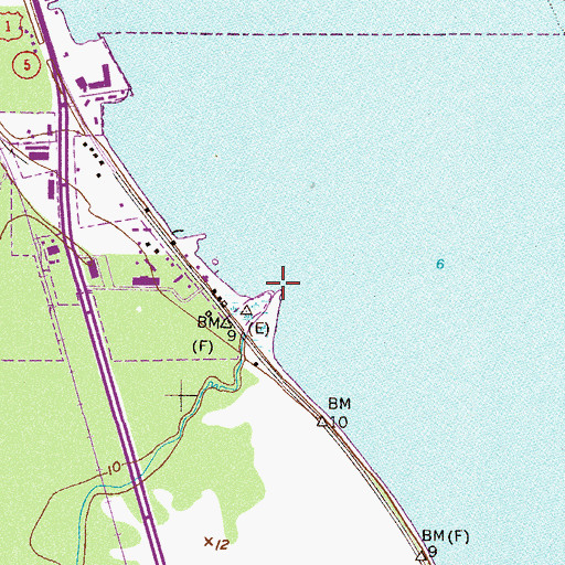 Topographic Map of Addison Creek, FL
