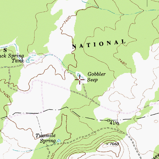 Topographic Map of Gobbler Seep, AZ