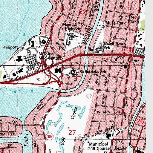 Topographic Map of Saint Patricks Church, FL