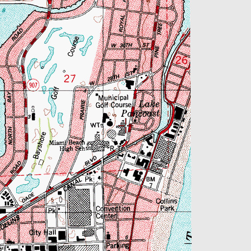 Topographic Map of Beth El Congregation, FL