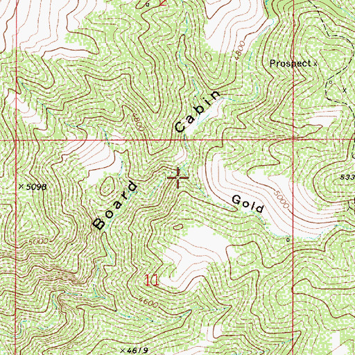 Topographic Map of Gold Gulch, AZ