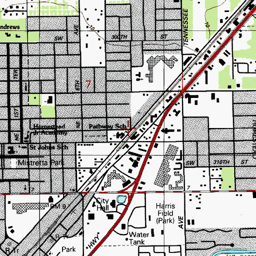 Topographic Map of Vita Park, FL