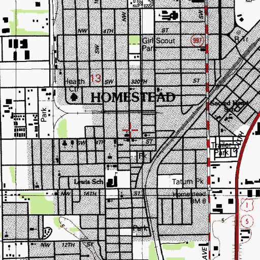 Topographic Map of Saint Paul Church, FL