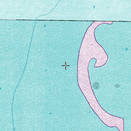 Topographic Map of Three Rooker Bar, FL