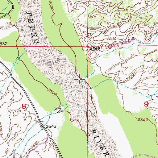 Topographic Map of Cienega Wash, AZ