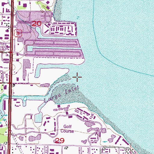 Topographic Map of Allen Creek, FL