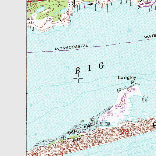 Topographic Map of Big Lagoon, FL