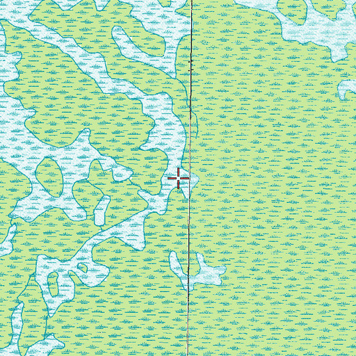 Topographic Map of Breakfast Branch, GA