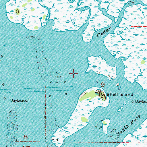 Topographic Map of Crystal River, FL