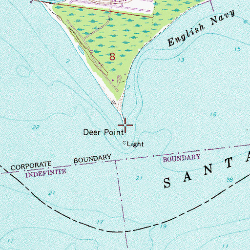 Topographic Map of Deer Point, FL