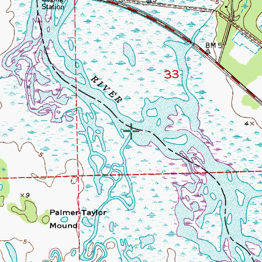 Topographic Map of Econlockhatchee River, FL