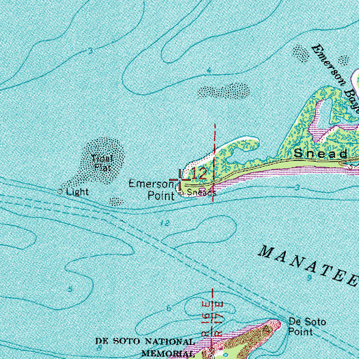 Topographic Map of Emerson Point, FL