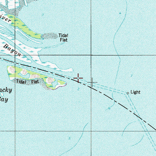 Topographic Map of Escambia River, FL