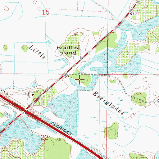 Topographic Map of Little Everglades, FL