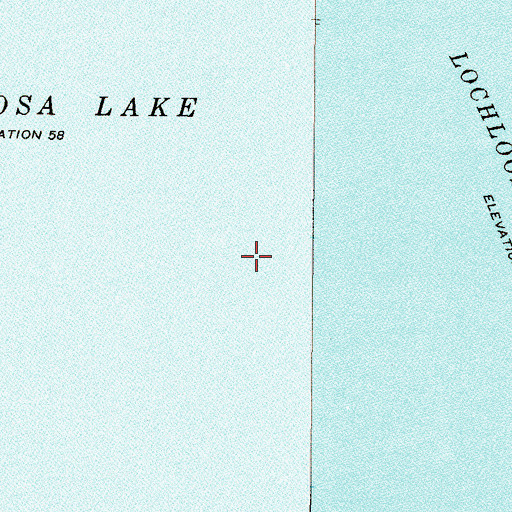 Topographic Map of Lochloosa Lake, FL