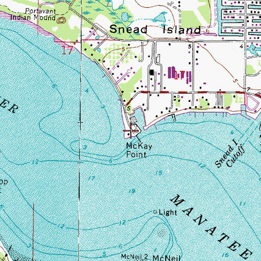 Topographic Map of McKay Point, FL