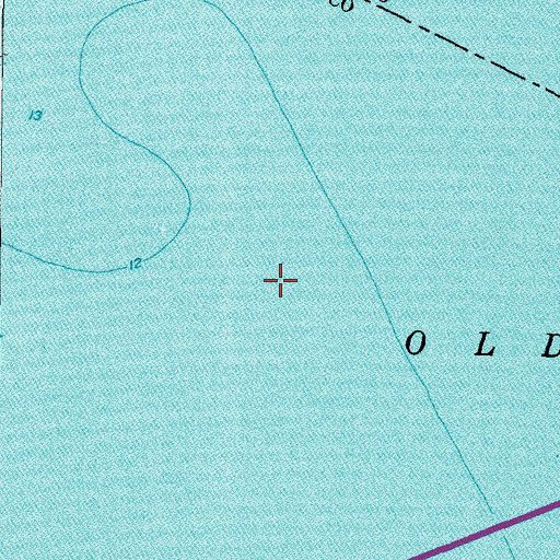 Topographic Map of Old Tampa Bay, FL