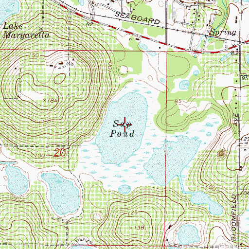 Topographic Map of Sap Pond, FL