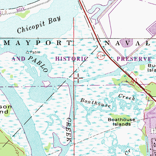 Topographic Map of Sherman Creek, FL
