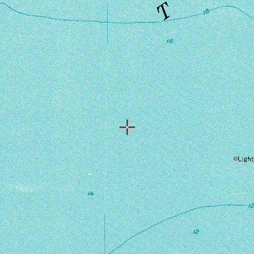 Topographic Map of Tampa Bay, FL