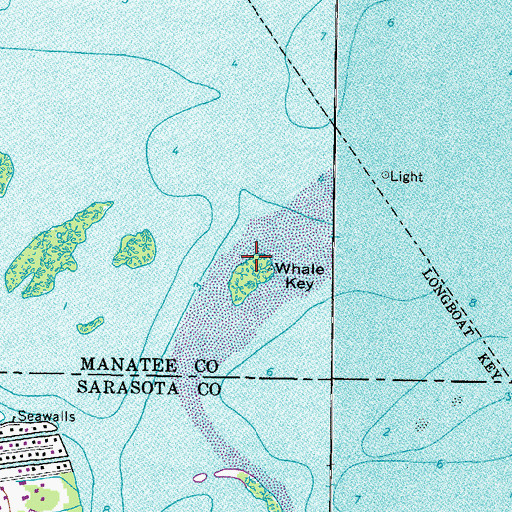 Topographic Map of Whale Key, FL