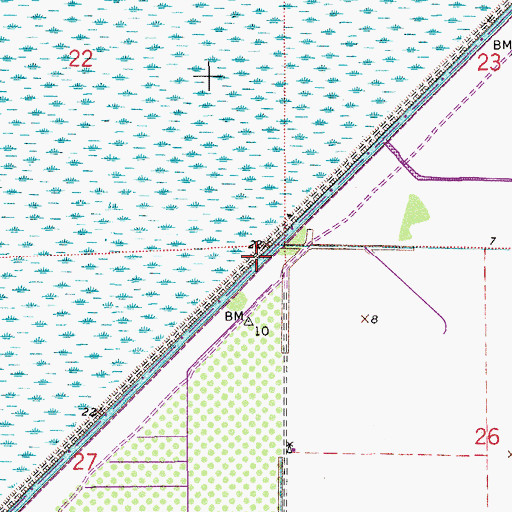 Topographic Map of Levee Number 35A, FL