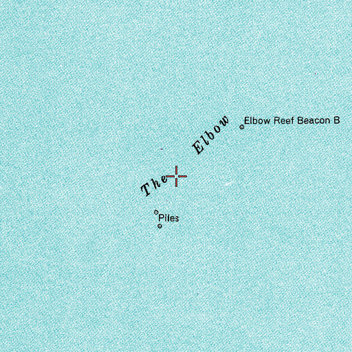 Topographic Map of The Elbow, FL