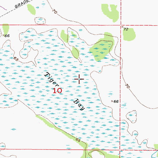 Topographic Map of Tiger Bay, FL