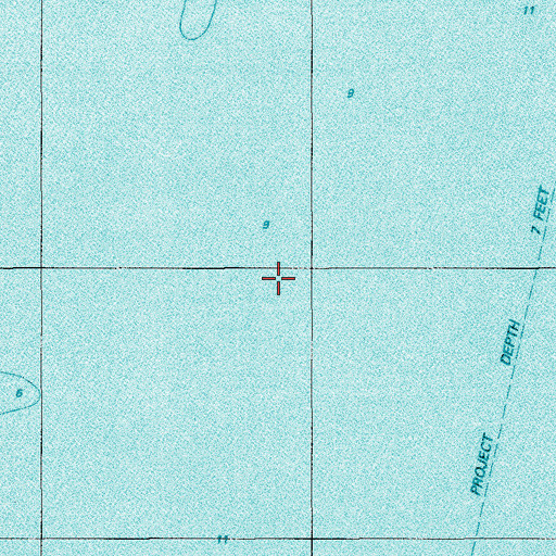 Topographic Map of Biscayne Bay, FL