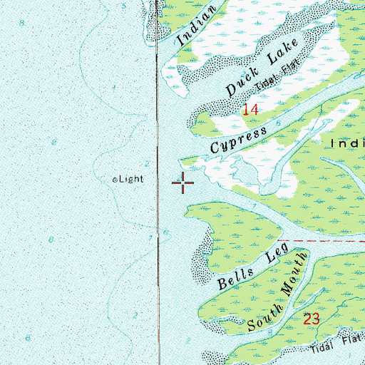 Topographic Map of Choctawhatchee River, FL