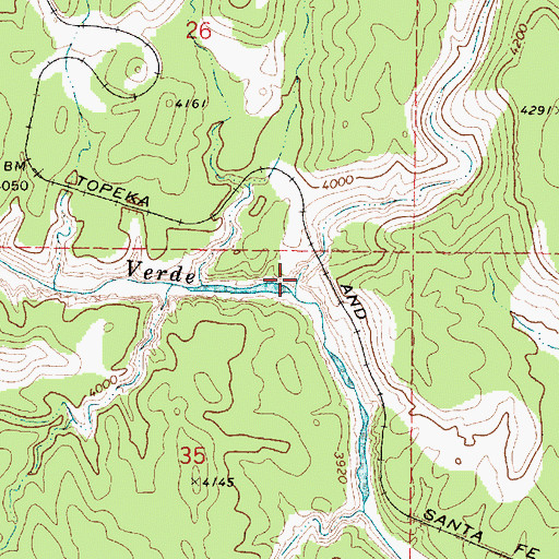 Topographic Map of Government Canyon, AZ