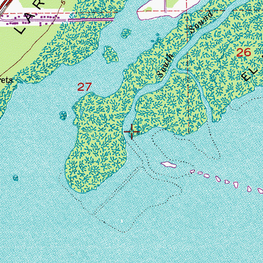 Topographic Map of South Sound Creek, FL