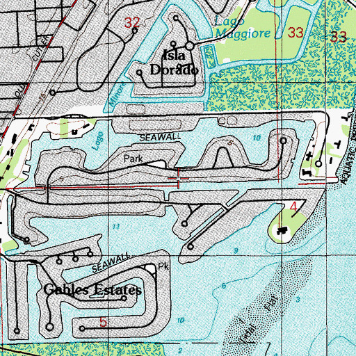 Topographic Map of Lago Minore, FL