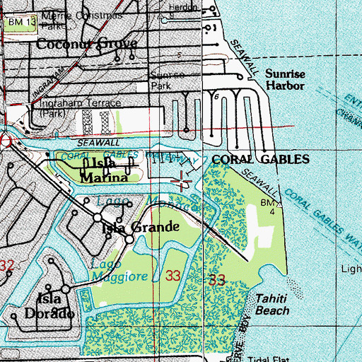 Topographic Map of Lago Monaco, FL