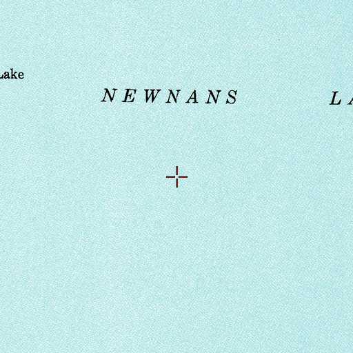 Topographic Map of Newnans Lake, FL