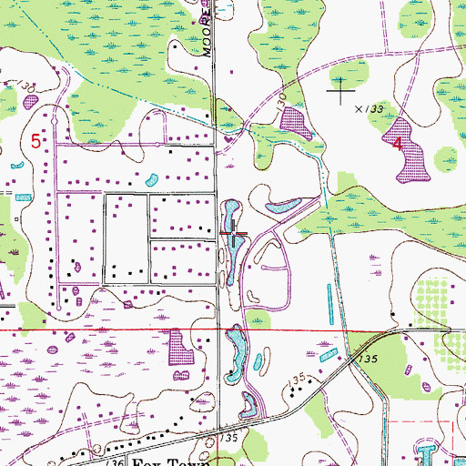Topographic Map of Lake French, FL
