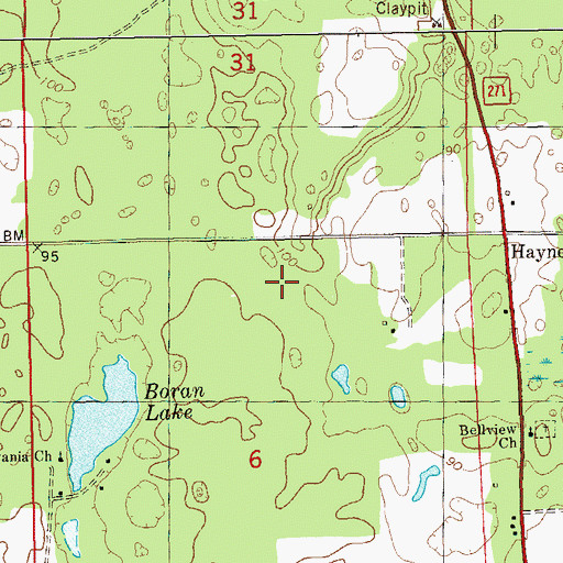 Topographic Map of Tocktoethla (historical), FL