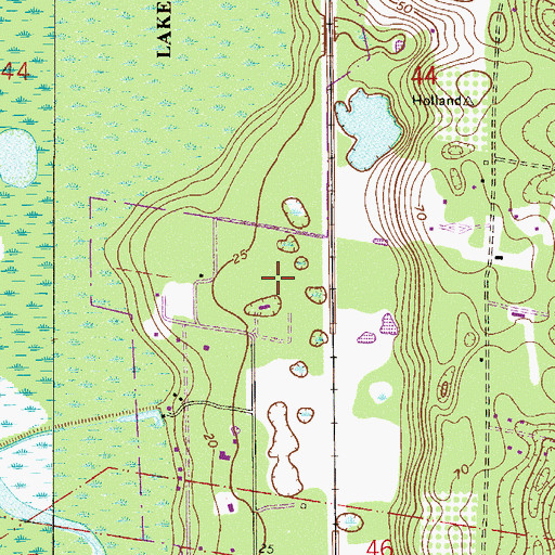 Topographic Map of Tallahasse - Yuchi (historical), FL