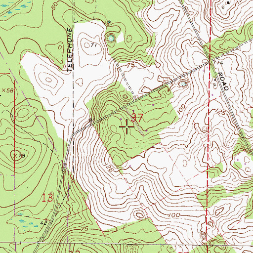 Topographic Map of San Francisco Potano (historical), FL