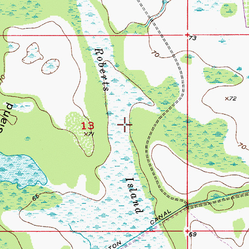 Topographic Map of Yalaka (historical), FL