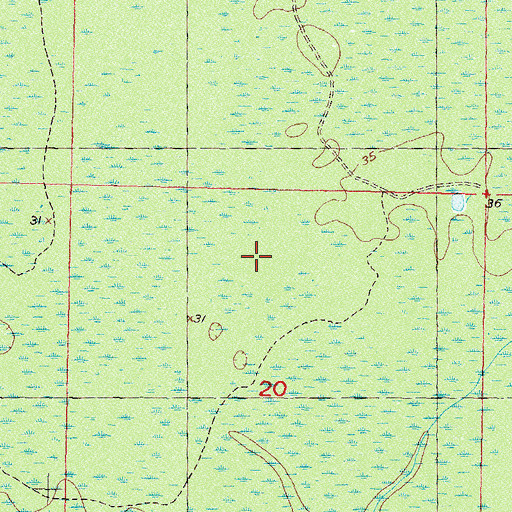 Topographic Map of Willanocha (historical), FL