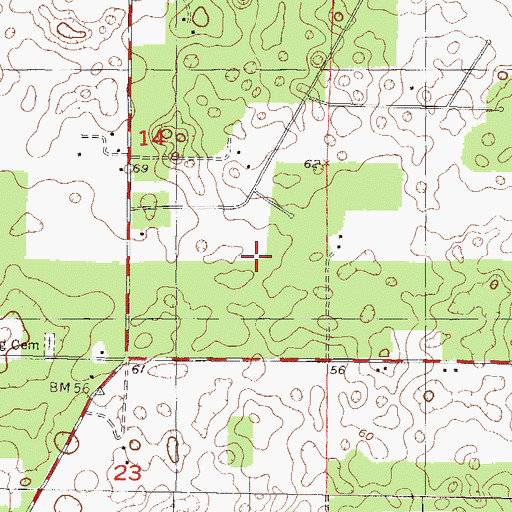Topographic Map of San Pedro Poturiba (historical), FL