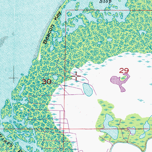 Topographic Map of Arbuthnots Store (historical), FL