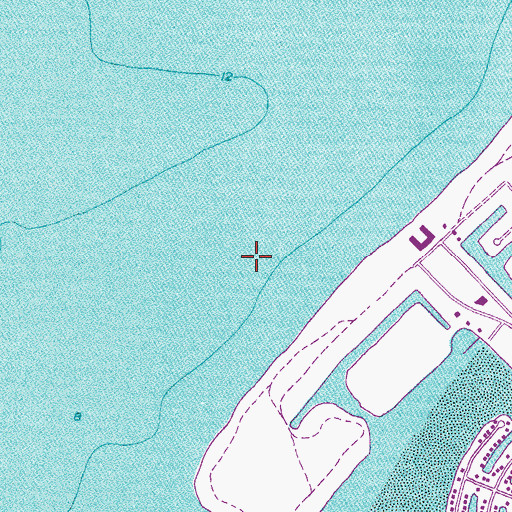 Topographic Map of McQueens Village (historical), FL